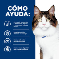 Hills Science Diet Alimento Gatos w/d 3.9 kg Prevención Obesidad Croquetas Pienso