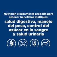 Hills Science Diet Alimento Gatos w/d 3.9 kg Prevención Obesidad Croquetas Pienso