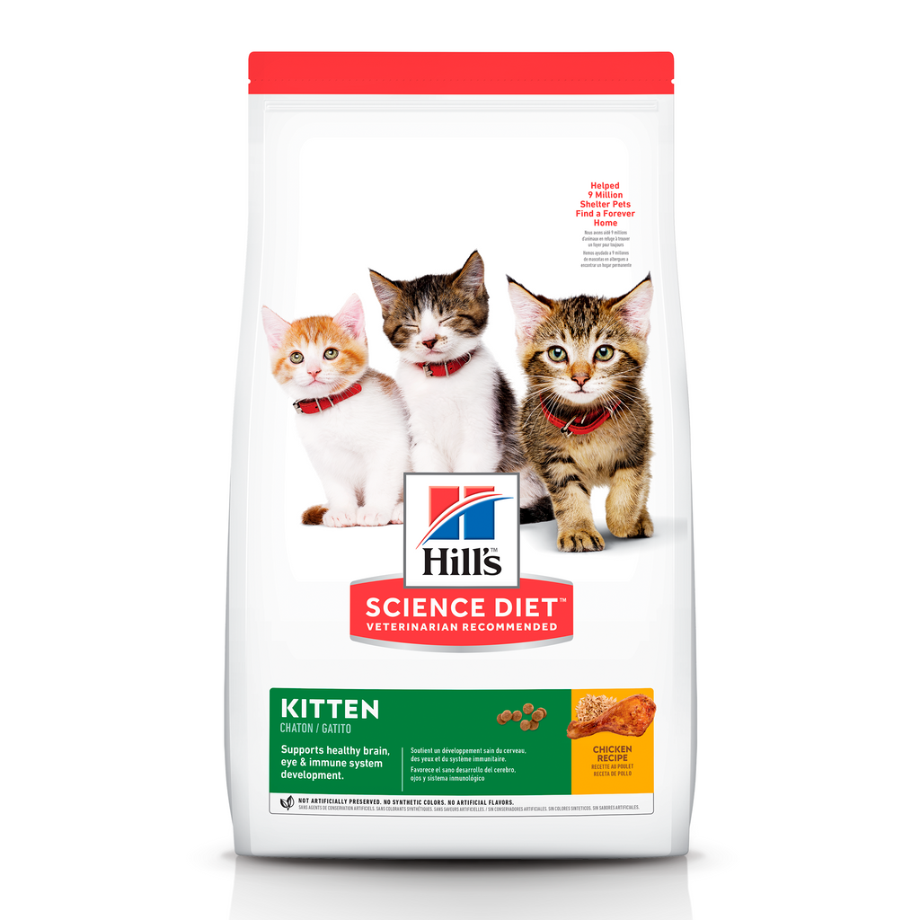 Hills Science Diet Kitten Alimento Gatos cachorros Original Croqueta Gatitos