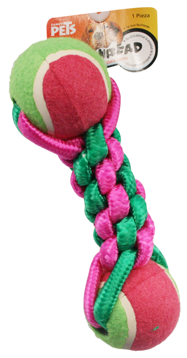 FancyPets Juguete Perros Pesa Hilo Dos Pelotas 21 cm