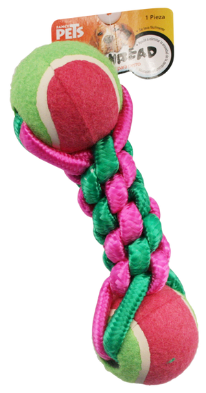 FancyPets Juguete Perros Pesa Hilo Dos Pelotas 21 cm