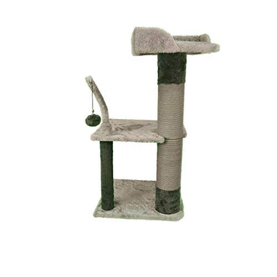 Rascador Arbol para Gatos Cat tree Peluche Gris 80 cm