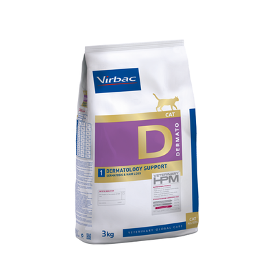 Virbac Alimento Gatos Cat Dermatology Support 3 kg Mantenimiento Funcion Dermica Pienso Croquetas