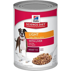 Hill's Science Diet Alimento Perros Adulto Light Lata 370 gr Alimento Humedo