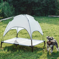 Cama Elevada Para Perros  Gatos con Dosel Tela Oxford y Maya