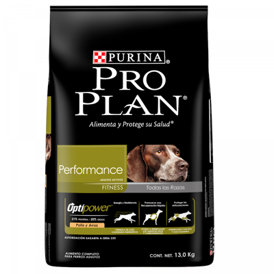 Pro Plan Alimento Perros Adultos Todas Razas Perfomance Optipower 13 kg Alto desempeño