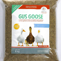 Alimento para Aves Acuáticas Gus Goose 5 Kg Abene  Patos Cisnes Gansos Micropellets