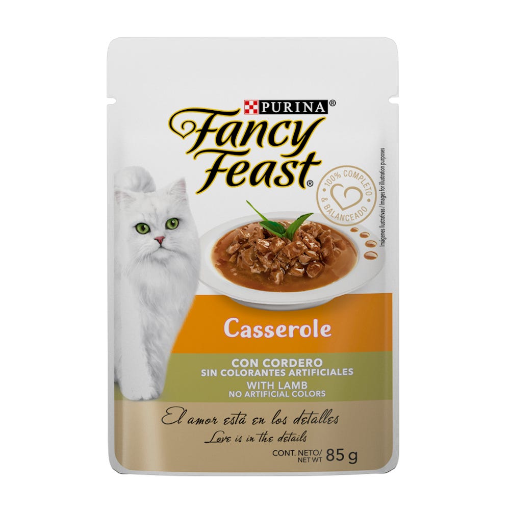 Purina Fancy Feast Alimento Húmedo Gato  Casserole Cordero 85 Gr