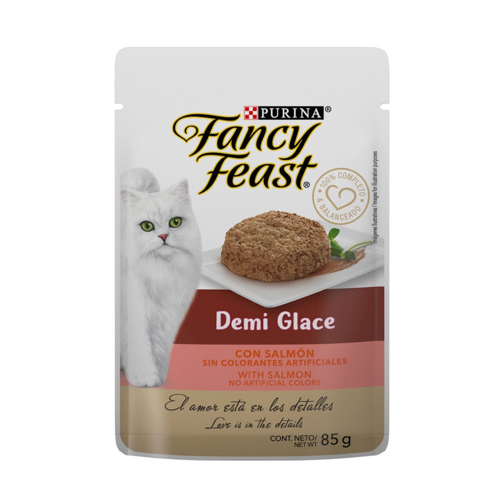 soltero trimestre Engañoso Purina Fancy Feast Alimento Húmedo Gato Demi Glace Salmon 85 Gr | Mascotas  y Accesorios Mx