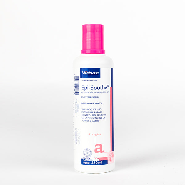 Virbac Epi Soothe 250 ml Shampoo Perros Gatos Control Prurito Elimina Alergenos