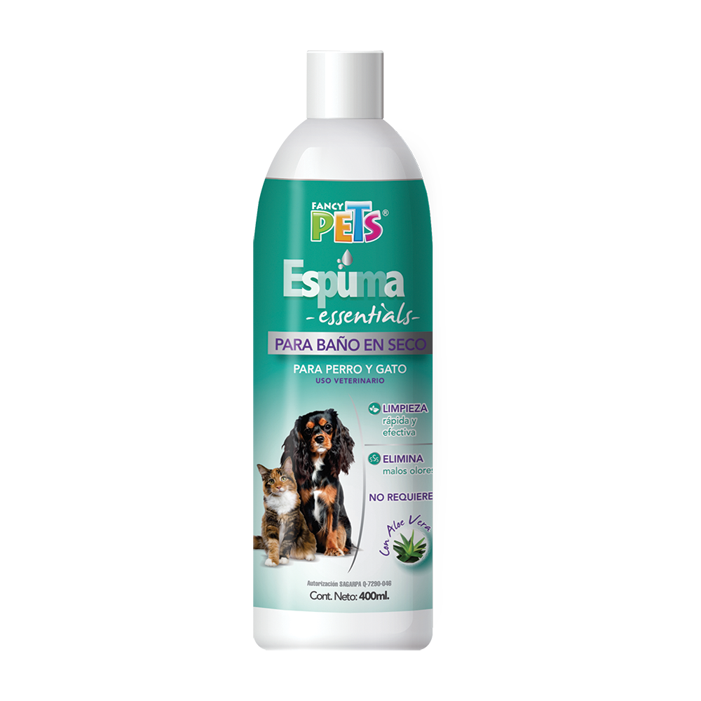 Espuma para Baño en Seco para Perro y Gato 300 gr Fancy Pets