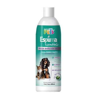 Espuma para Baño en Seco para Perro y Gato 300 gr Fancy Pets