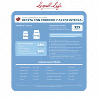 Loyall Life Dog Food Adulto Lamb & Brown Rice  Perro Adulto Cordero Arroz