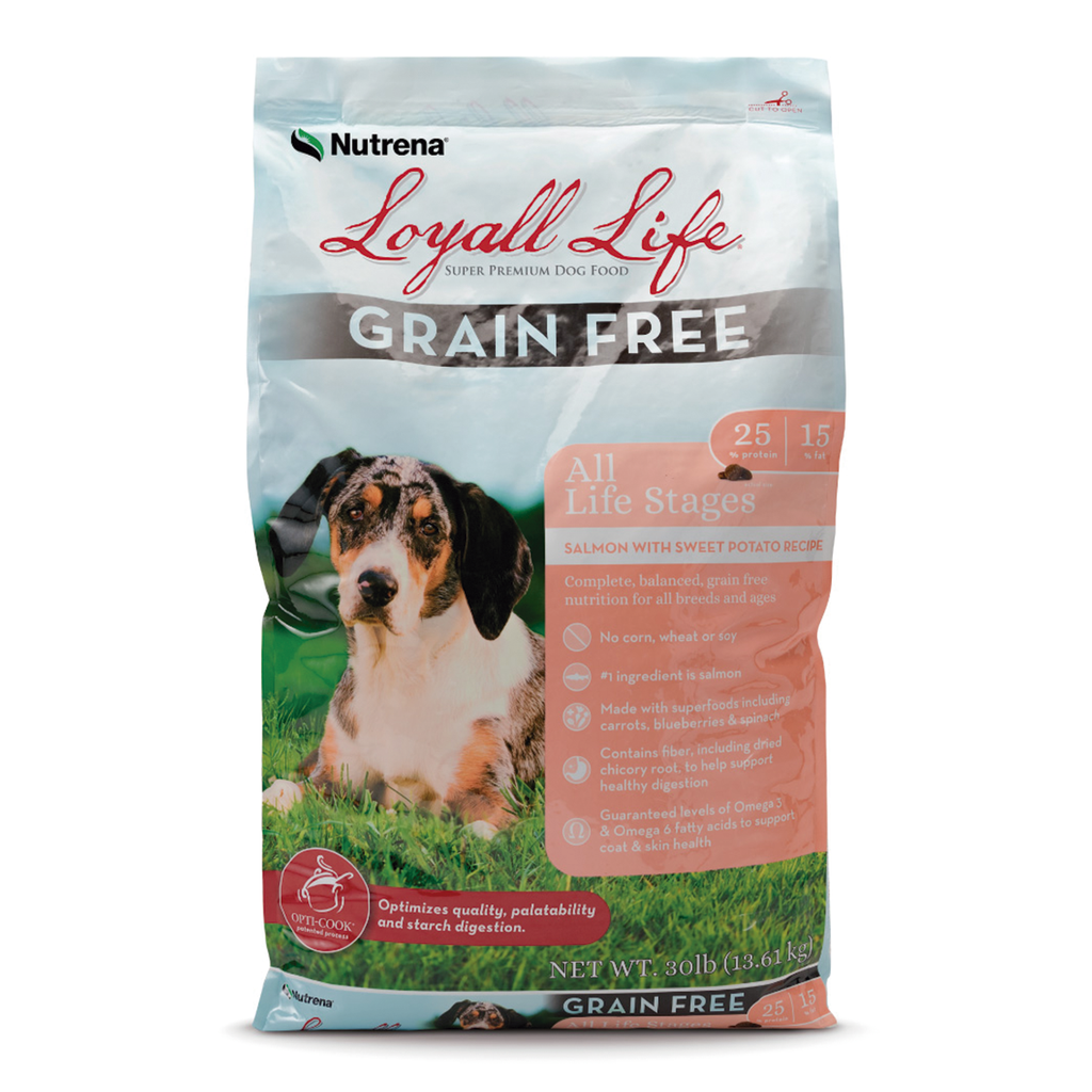 Loyall Life Dog Food Salmon Sweet Potato Alimento Perros Todas Edades Libre Granos 13.61 kg