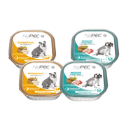 Nupec Caja con 4 piezas Alimento Húmedo Weight Control y Digestive Perro 100 Gr