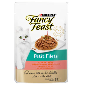 Purina Fancy Feast Alimento Húmedo Gato Petit Filete Salmon 85 Gr