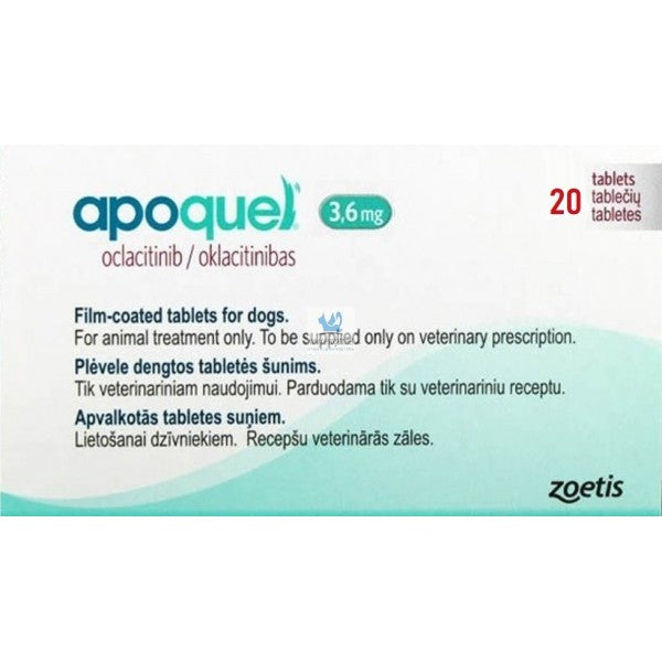Zoetis Apoquel 3.6 mg  Comprimidos Oclacitinib Perros