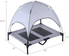 Cama Elevada Para Perros  Gatos con Dosel Tela Oxford y Maya