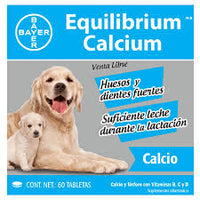 Bayer Equilibrium Calcium Calcio Perros 60 Tabletas
