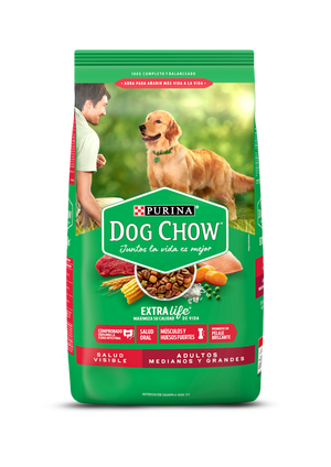 Purina Dog Chow Adult Salud Visible Alimento Perro Adulto Raza Mediana y Grande 20 Kg