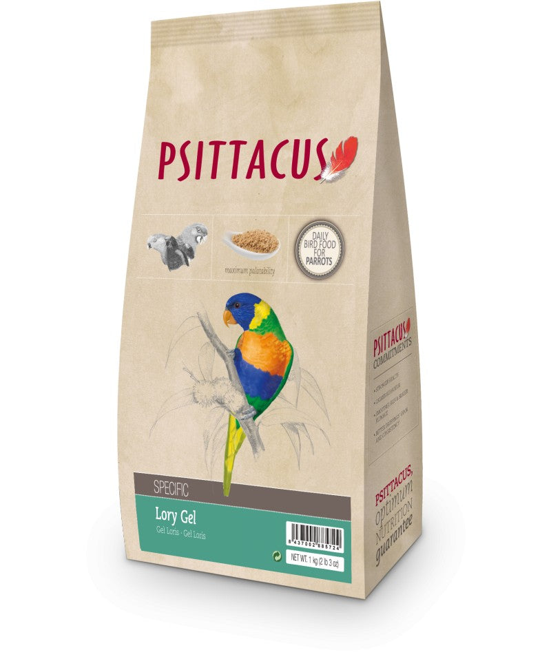 Psittacus Alimento Aves Gel Loris 1 kg Pienso Completo Loros Periquitos Psitacidos