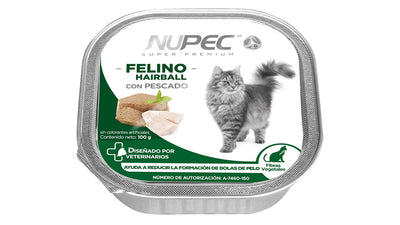 Alimento Húmedo Nupec Hairball Gato Adulto 4x100g Control Bolas de Pelo