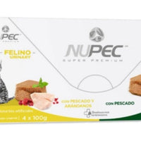 Nupec Caja con 4 piezas Alimento Húmedo Gato Urinary y Hairball 100 Gr