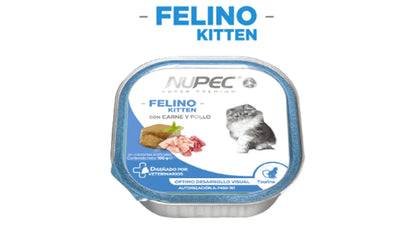 Nupec Caja con 4 piezas Alimento Húmedo Kitten 100 Gr