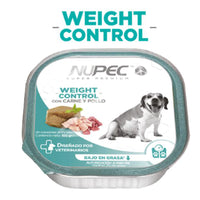 Nupec Caja con 4 piezas Alimento Húmedo Weight Control y Digestive Perro 100 Gr