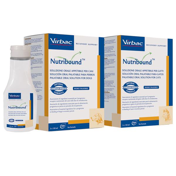 Virbac Suplemento Nutricional  Nutribound 150 ml Perros Gatos Recuperacion Formula Liquida