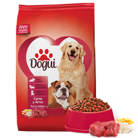 Dogui Alimento Croquetas Perros Adultos Carne y Arroz 20 kg