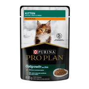 Caja con 24 Sobres Alimento Humedo Kitten Felino Pollo en Salsa Purina