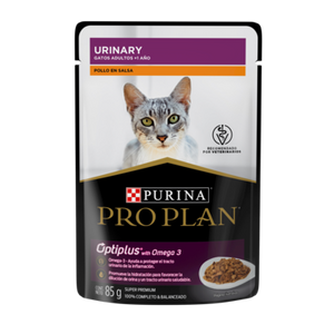 Caja con 24 Sobres Alimento Humedo Urinary Felino Pro Plan Pollo en Salsa Purina