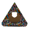 Rascador de Cartón Triangular para Gatos 3 en 1 con Catnip (47cm x 43.5cm x 24cm)