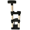 MyA Mueble Arbol Rascador para Gatos 3 Niveles con Escaleras Torre Grande Cat Scratcher
